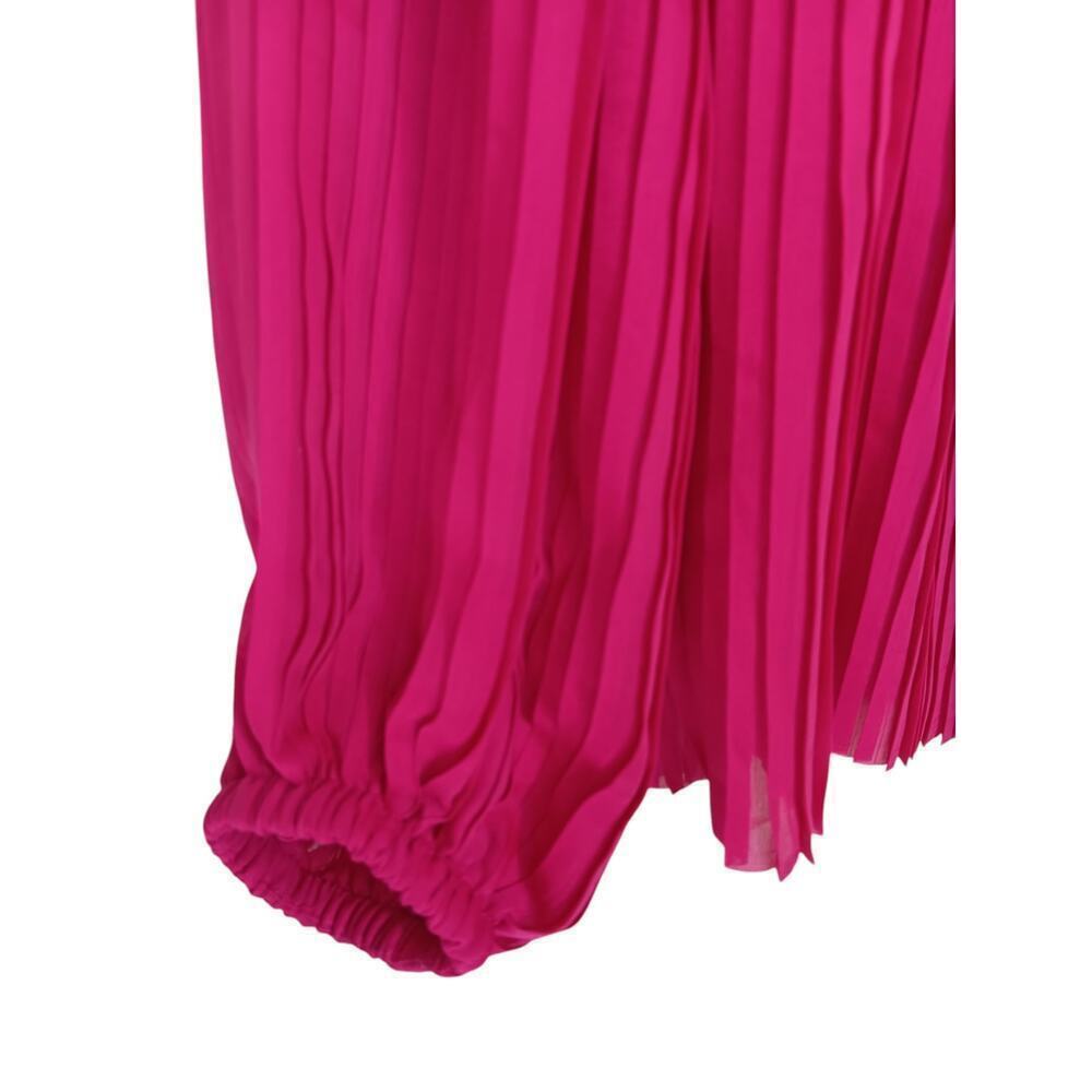 New Banana Republic Women’s Hot Pink Pleated Blouse Top Long Sleeve Size S $150 - Picture 7 of 12